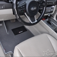Автомобильные коврики EVA на Kia Carnival III (11мест) 2+2+3 с трансформерами (2014-2021)