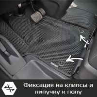 Автомобильные коврики EVA на Opel Zafira Life 8 мест Long (2019-2025) 