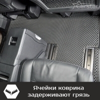 Коврики текстильные на Citroen SpaceTourer 7 мест, не Long (2016-2024)