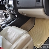 Коврики текстильные на Toyota Sequoia II 3 ряда (2008->)